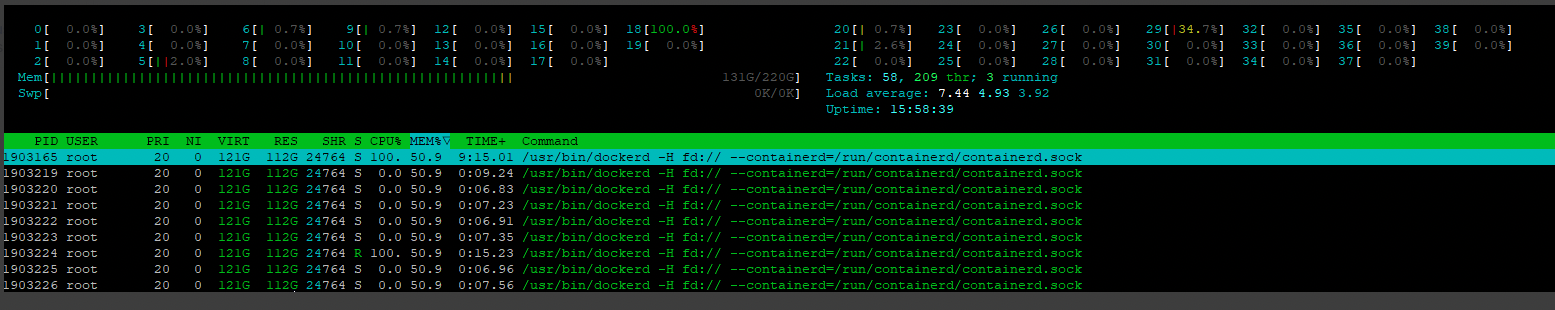 Possible memory leak in docker · Issue #43397 · moby/moby · GitHub