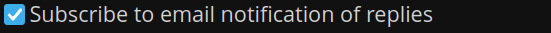 the checkbox is checked
