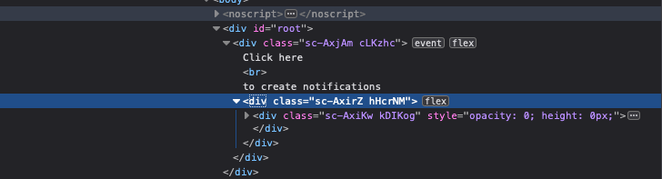 Notification Using Spring react-spring v9.0.0-rc-3: Example notification hub - Notification re ...