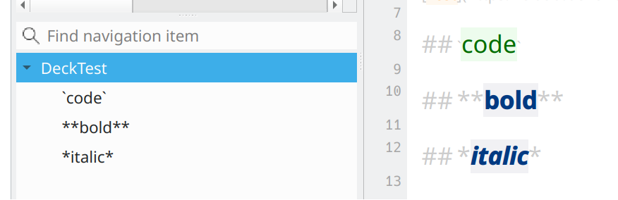 Backticks are not filtered in navigation list · Issue #2791 · pbek ...