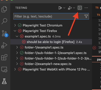 [BUG] If test title is wrapped to next line, then the "Play" button ...