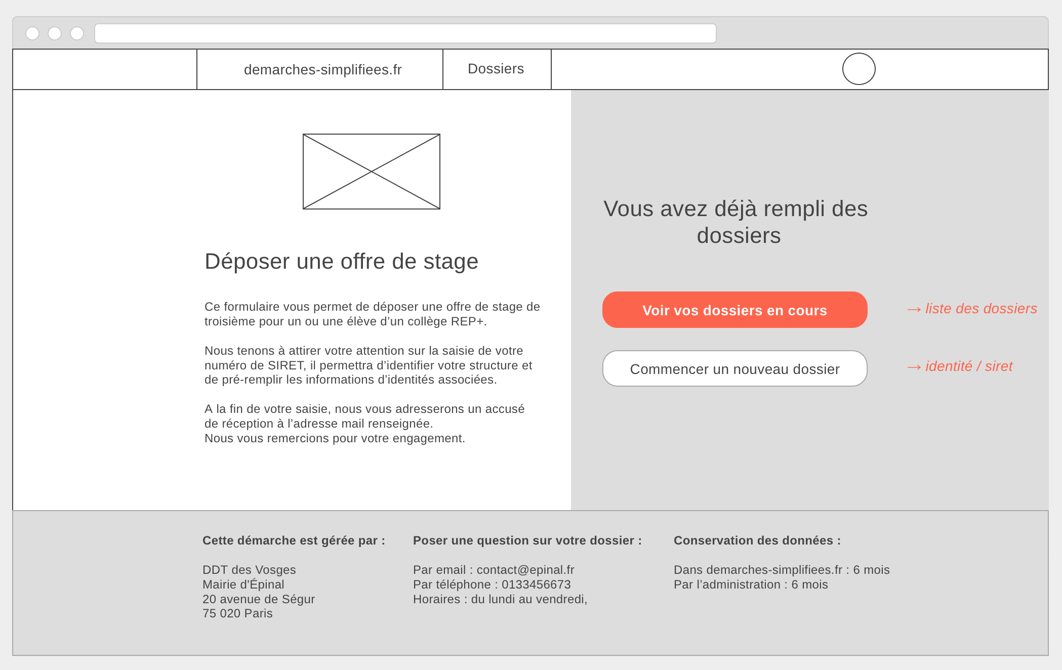 Créer une page de garde pour les démarches · Issue #2225 · demarches
