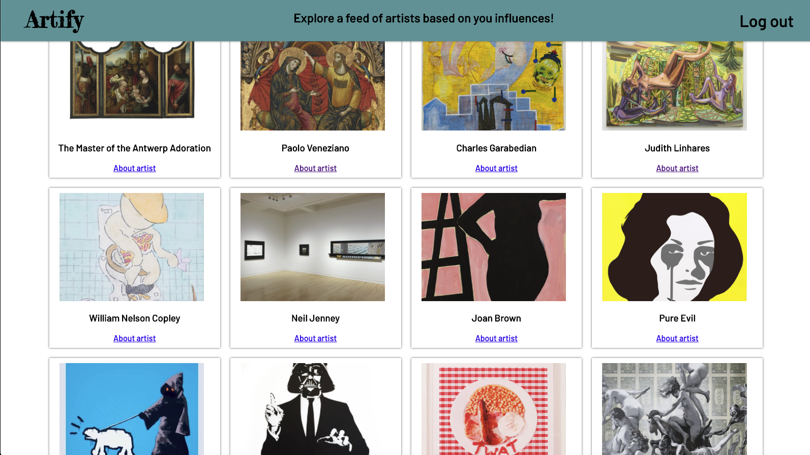 GitHub - ParkerBacall/Artify-Frontend: Platform for artists to explore ...