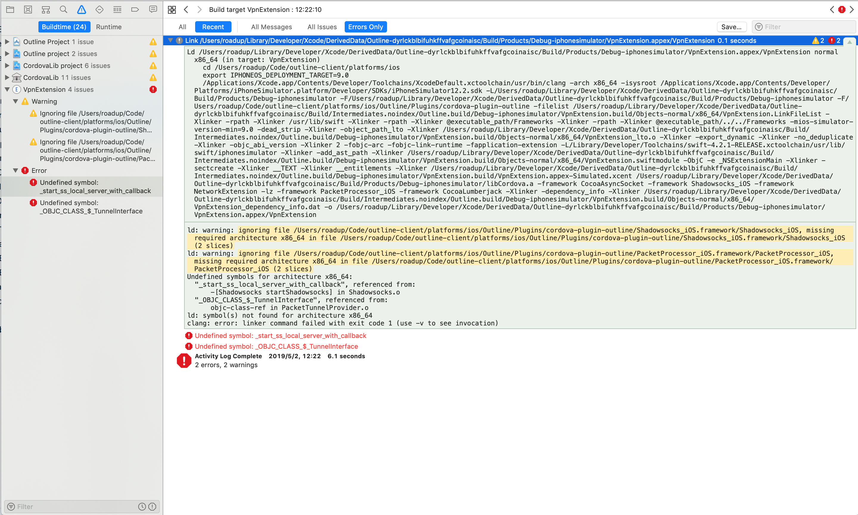 I got 2 errors in xcode when i build the app to iphoneX · Issue #592 ...