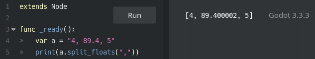 Minor float imprecision with String.split_floats()? · Issue #14910 ...