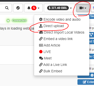 Encoder Direct upload Option? · Issue #413 · WWBN/AVideo-Encoder · GitHub