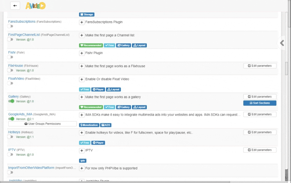 disable all sections on the main page? Such as Trending, Date added