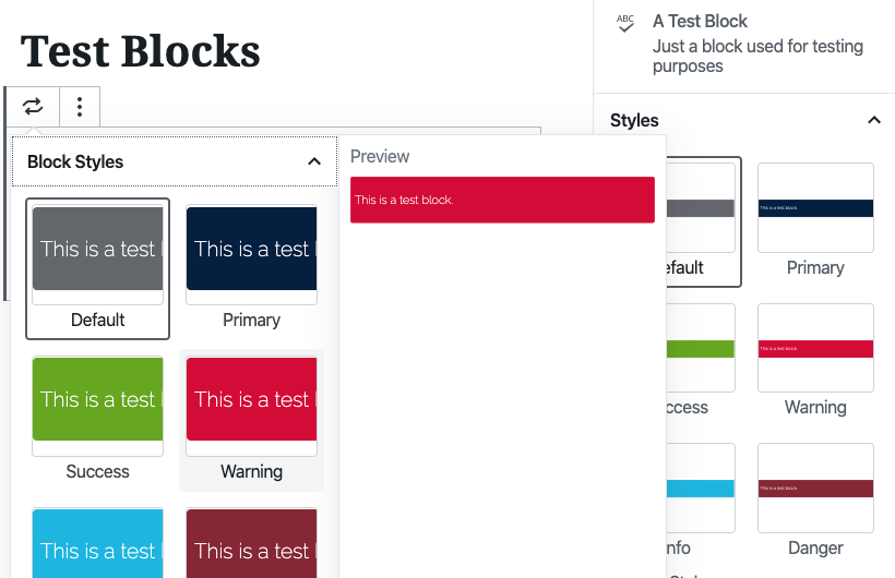 Adding a block example causes display issues with block styles · Issue ...