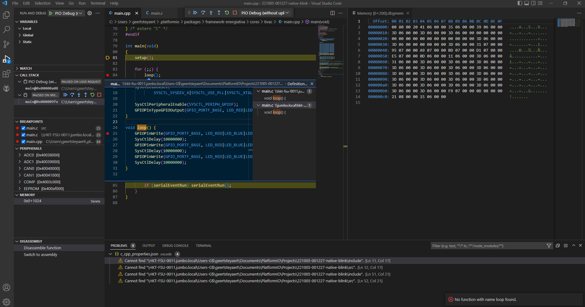 Assembly window not shown during debug, all others are shown/working ...