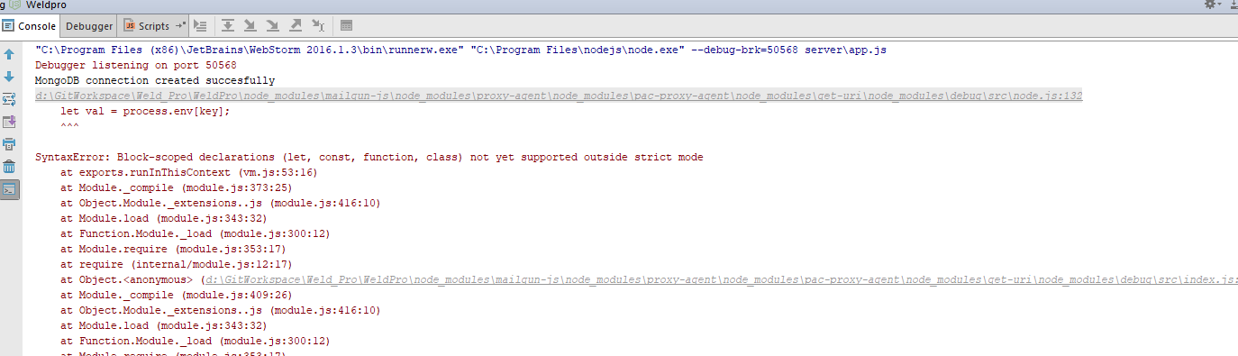 Block-scoped declarations (let, const, function, class) not yet ...