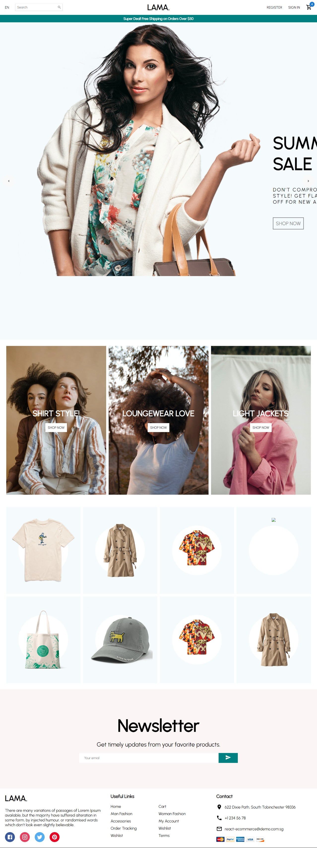 GitHub - xueyublue/react-styled-components-shopping: React E-Commerce ...