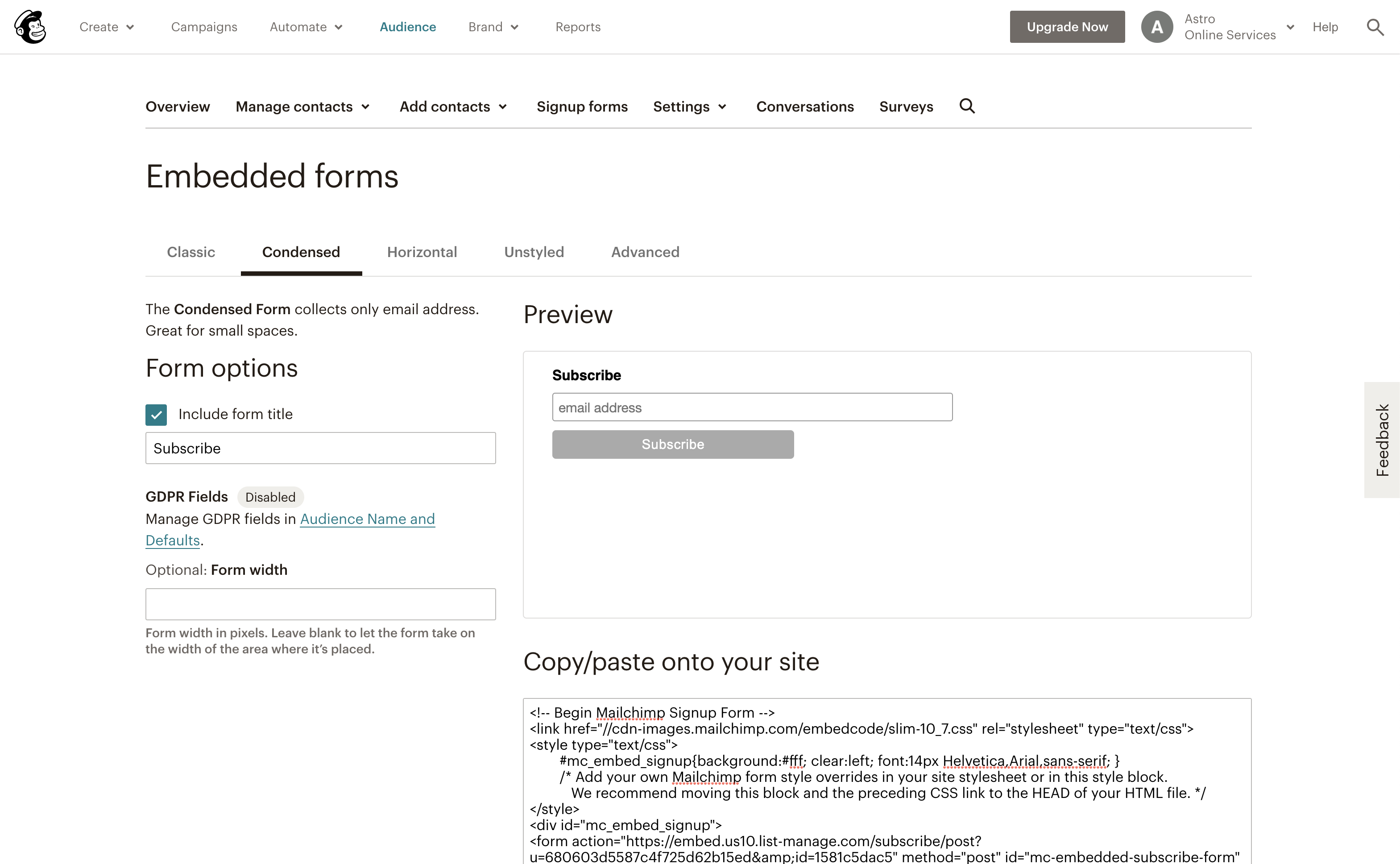 Apption Embed Notion Mailchimp Widget