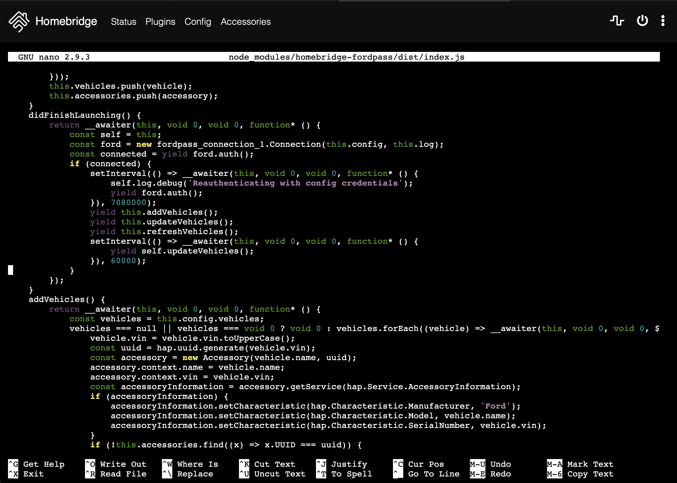 [Bug]: · Issue #159 · Brandawg93/homebridge-fordpass · GitHub