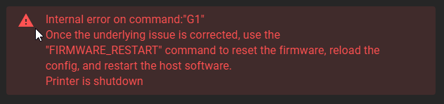 error: Internal error in stepcompress · Issue #4097 · Klipper3d/klipper ...