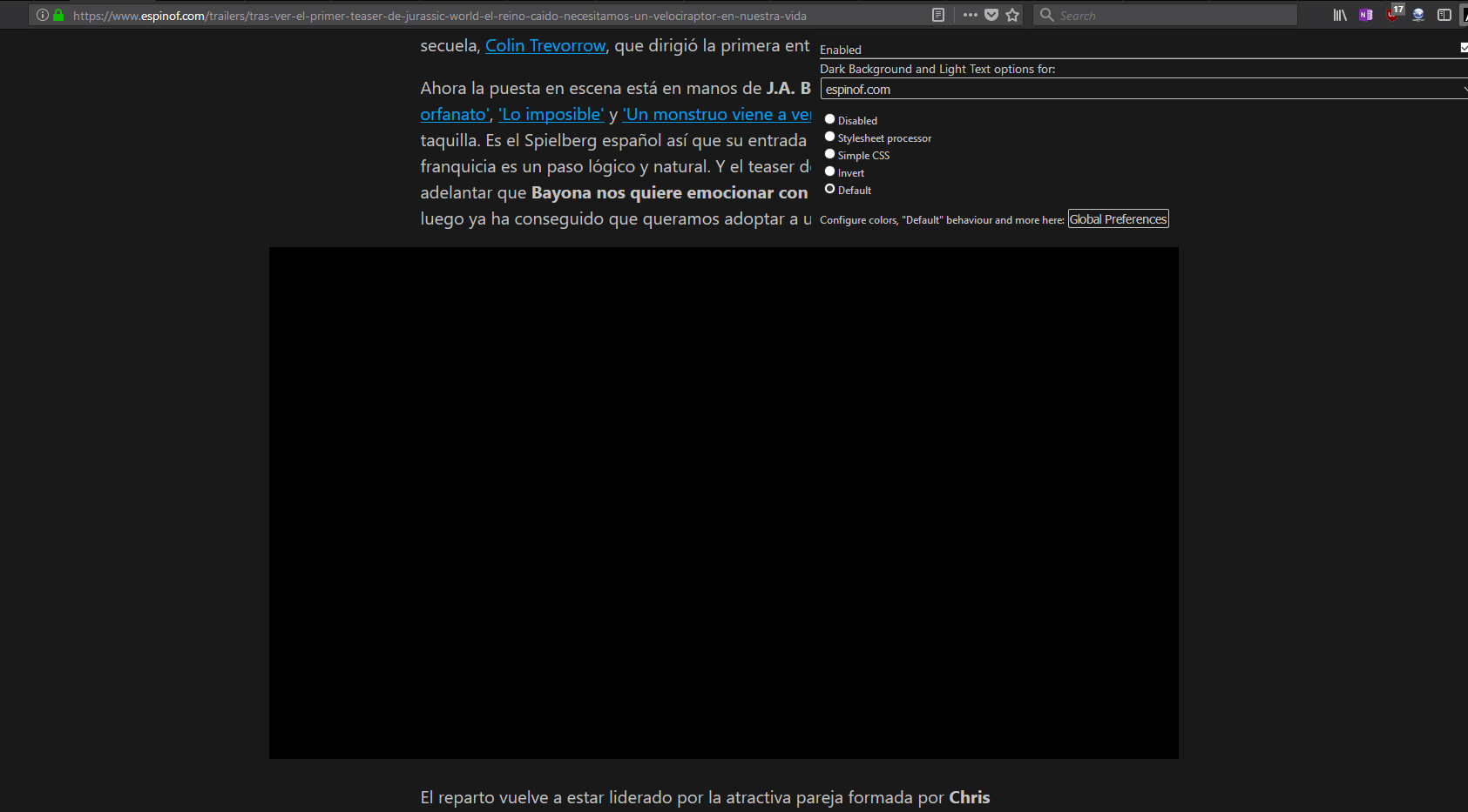 3 bugs I found on Firefox Quantum · Issue #123 · m-khvoinitsky/dark ...