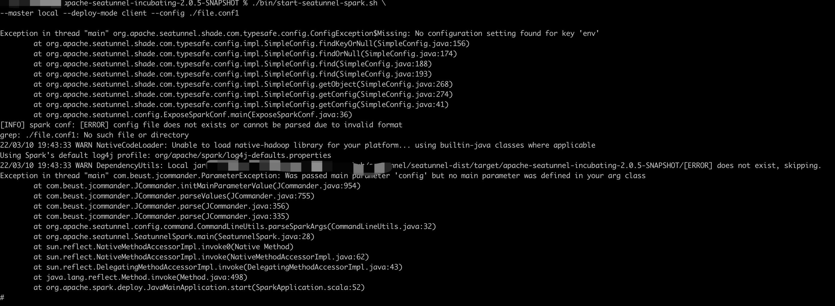 [Feature][Scripts] Throw exception in start scripts when config file