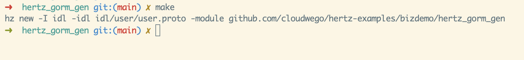 hz 命令接口的讨论 · Issue #529 · cloudwego/hertz · GitHub