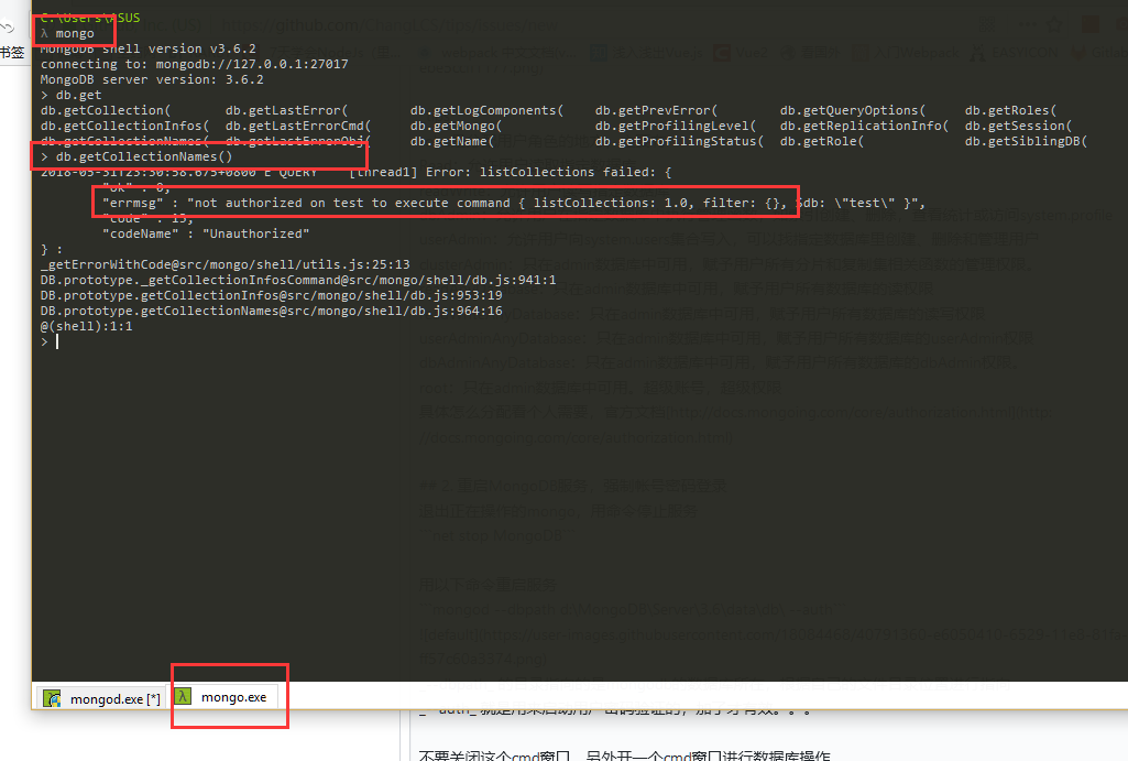 MongoDB学习日志_002.配置帐号密码，强制帐号密码登录 · Issue #2 · ChangLCS/tips · GitHub
