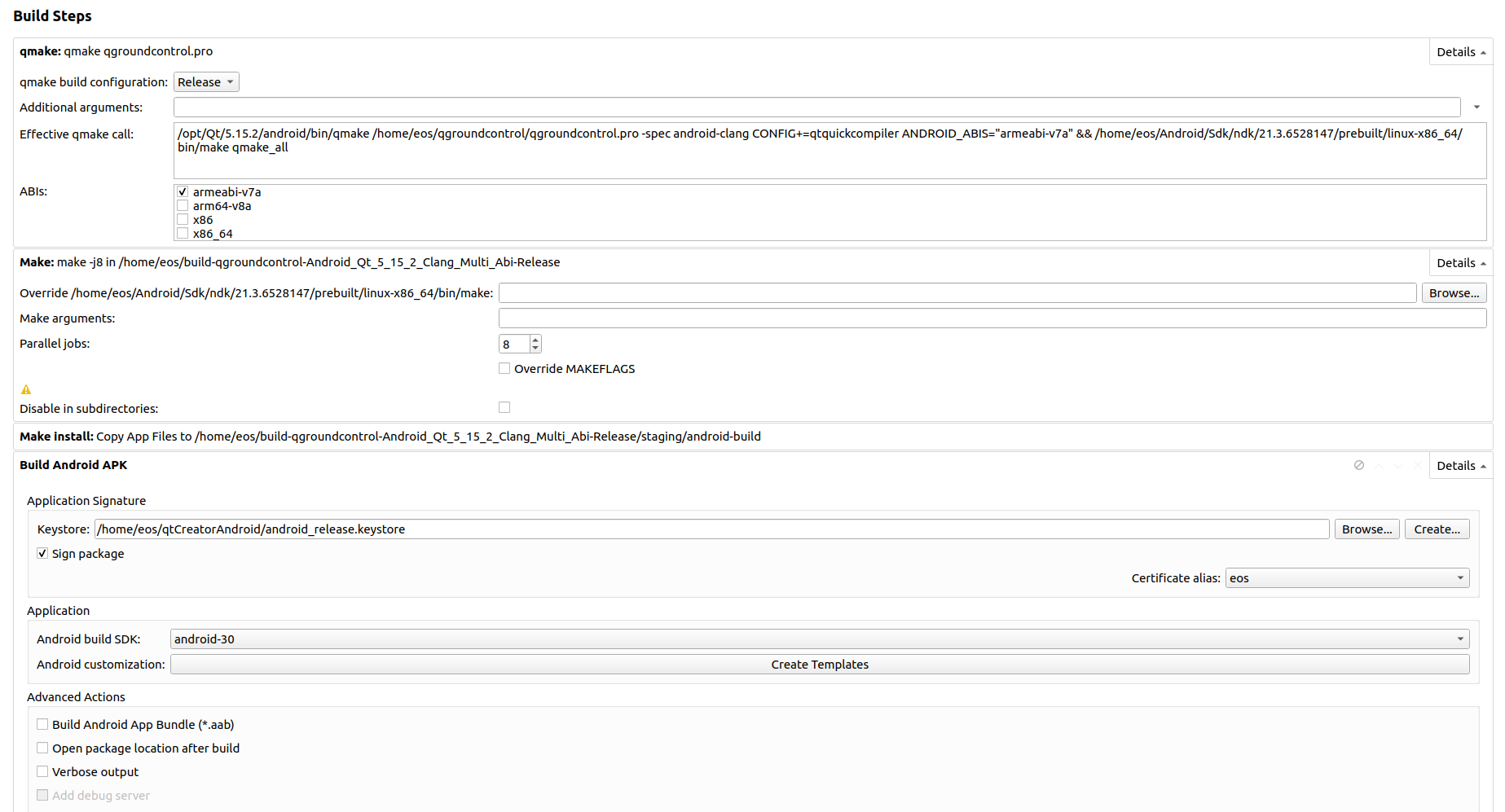 Anddroid build error - "make: *** No rule to make target 'install ...