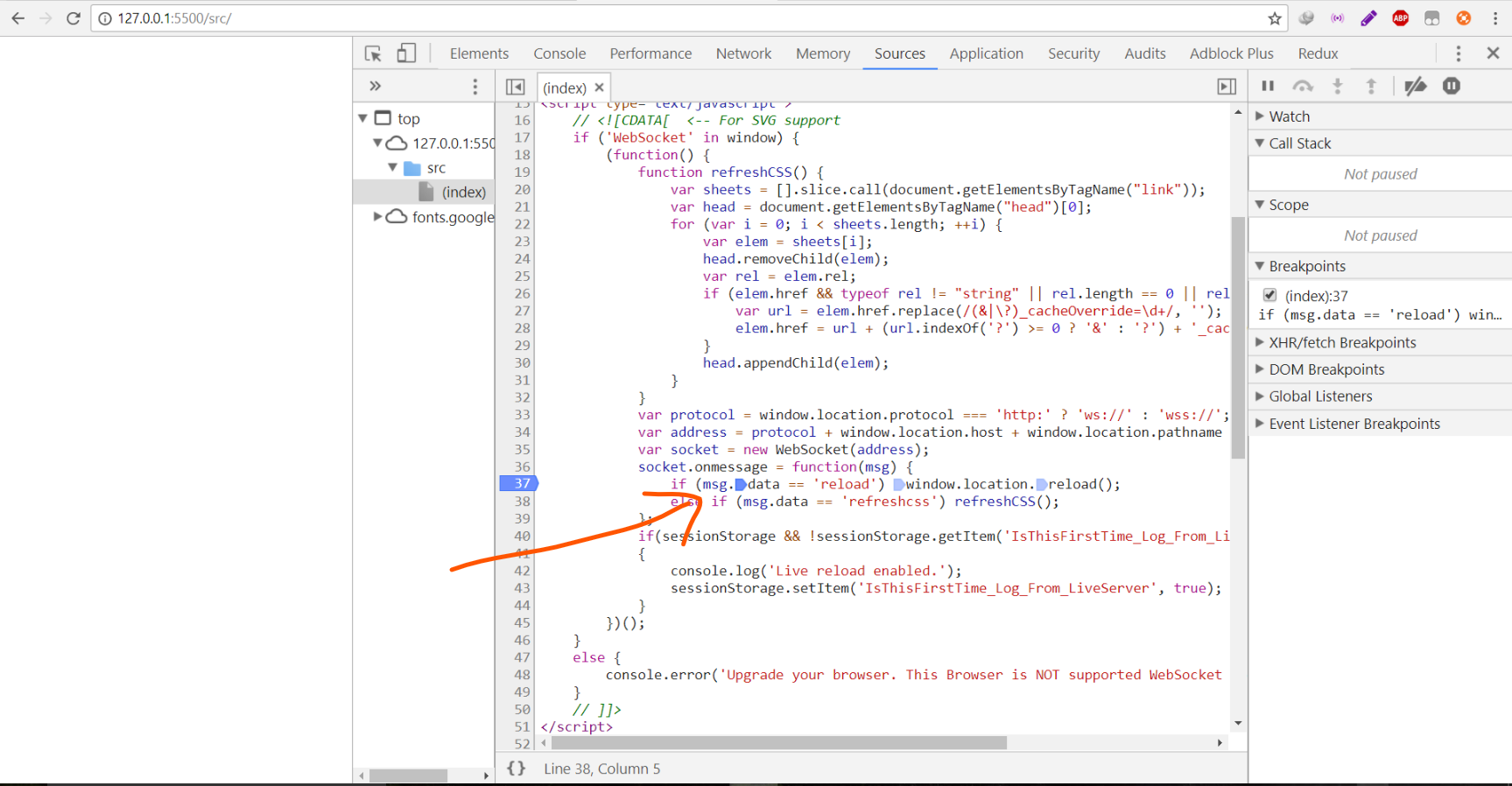 Autoload feature not working issue 82 ritwickdey vscode live