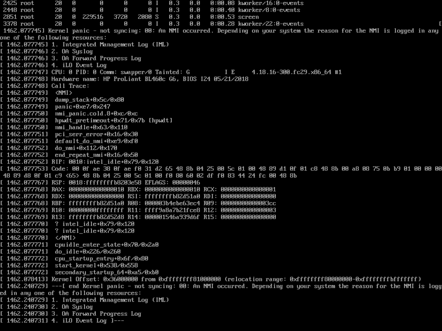 blktest-block-011-nmi-on-hp-proliant