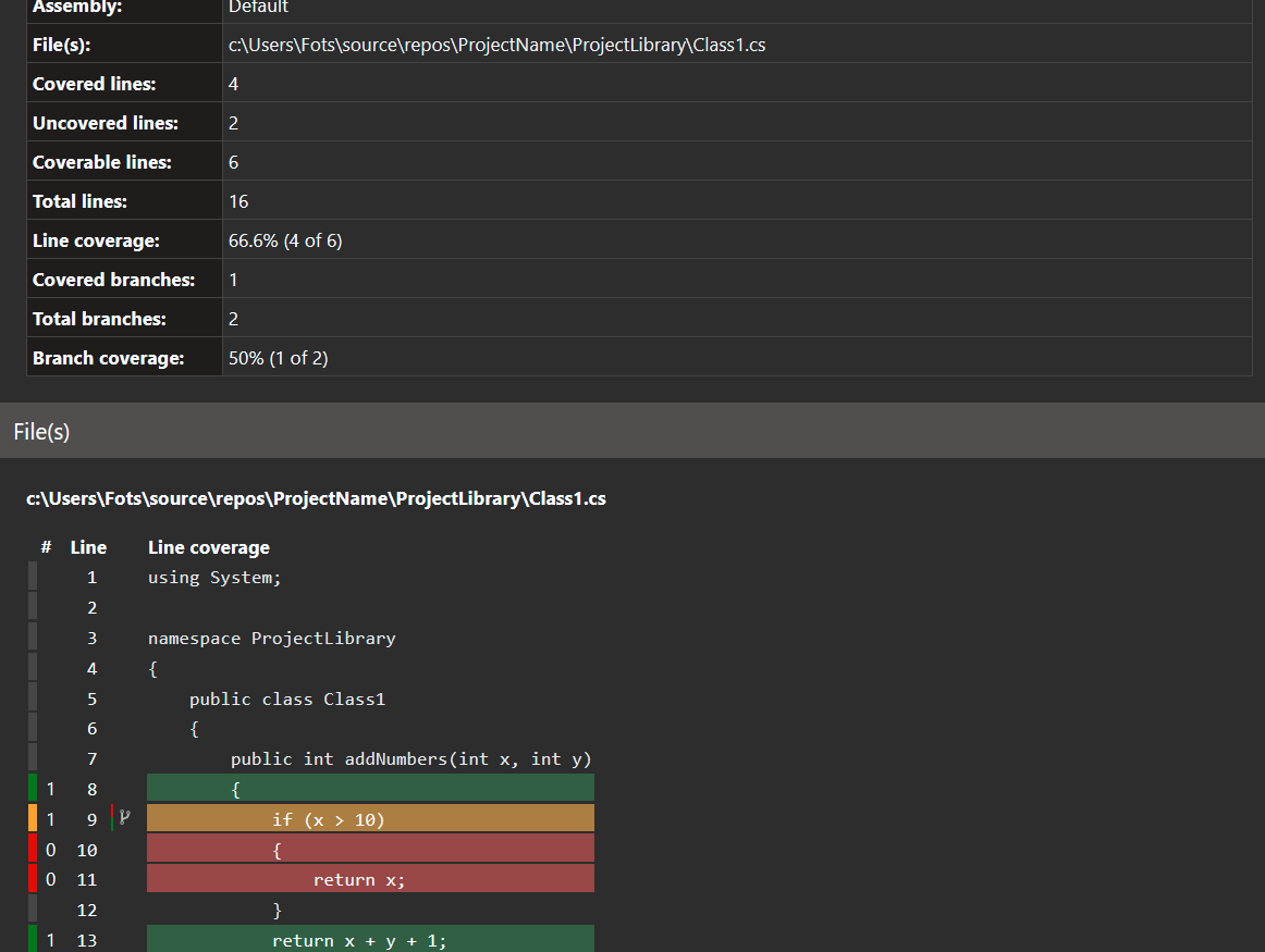 Suggestion How about a Html_Dark output option? · Issue 433 · danielpalme/ReportGenerator · GitHub