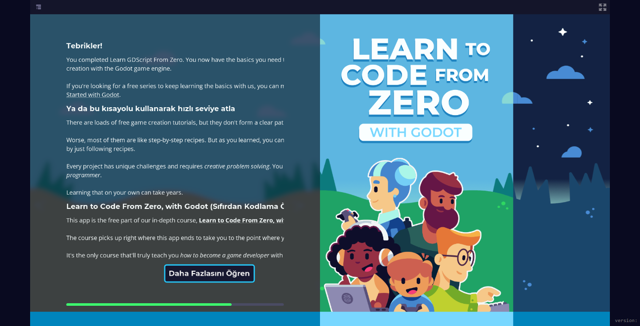 "Congratulations" (end of the course) does not show translations in ...