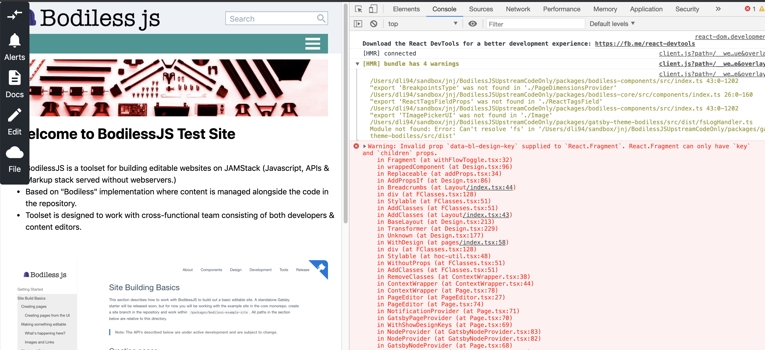 Warning Invalid prop `databldesignkey` supplied to `React.Fragment`... · Issue 706