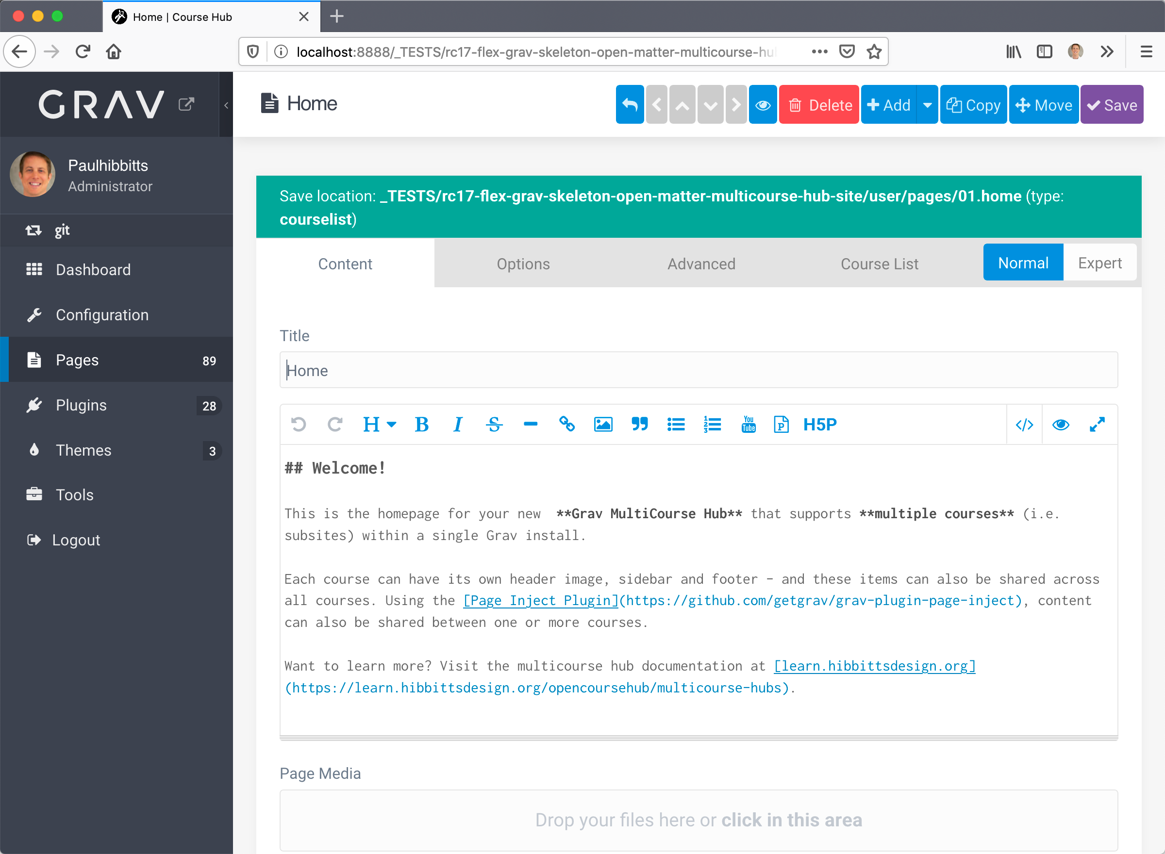 Grav 1.7-rc2, Admin Panel Pages button colours vs. Grav 1.6? · Issue ...