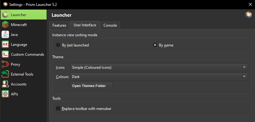 [Feature Request] Add a button to open the themes folder under the ...
