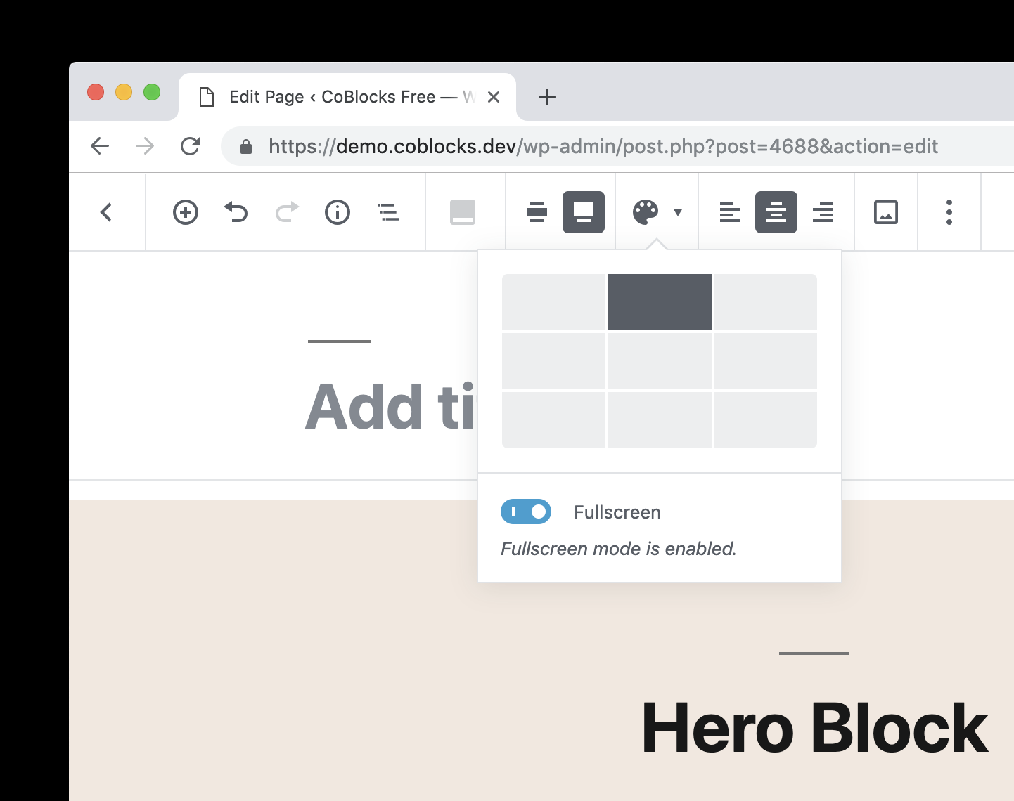 Improve the Hero block toolbar layout controls · Issue #348 · godaddy ...