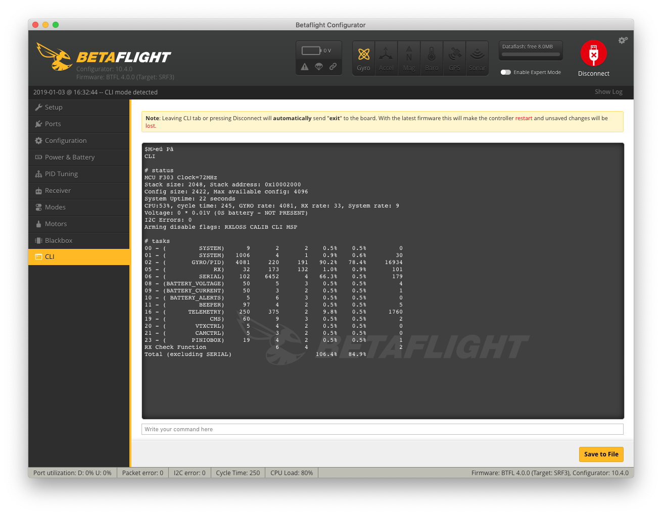 Inconsistent gyro rate due to scheduler issue · Issue 7325