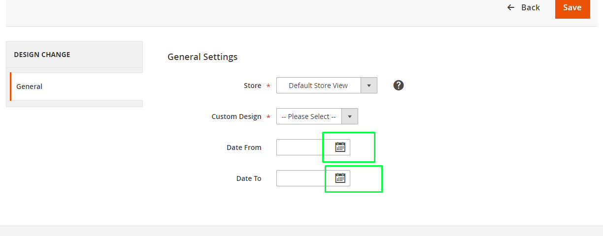 Calendar Icon Not Aligned Inside The Textbox In Add Design Change Page 