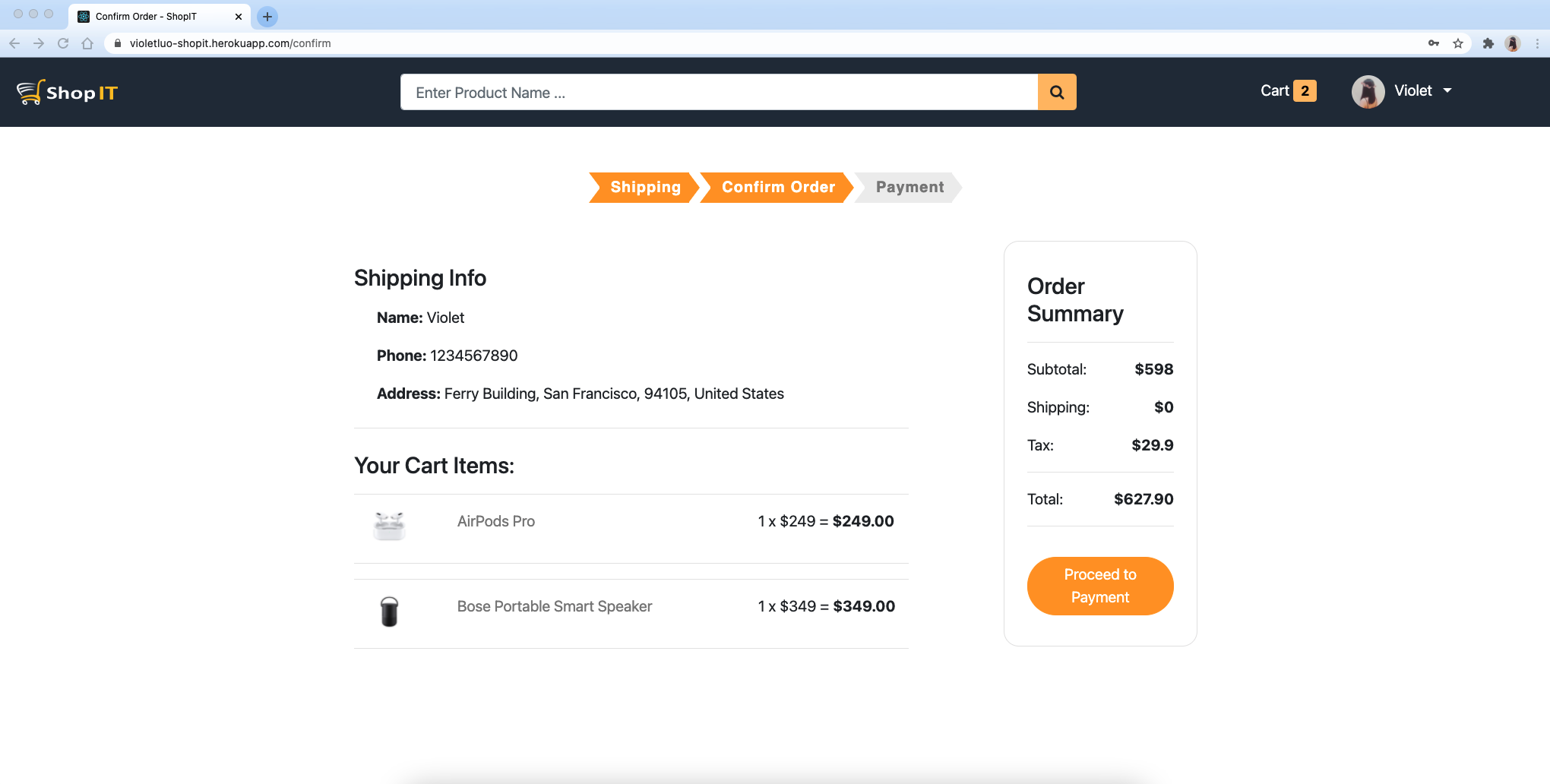 GitHub - violet-luo/ShopIT: E-commerce website with MERN stack