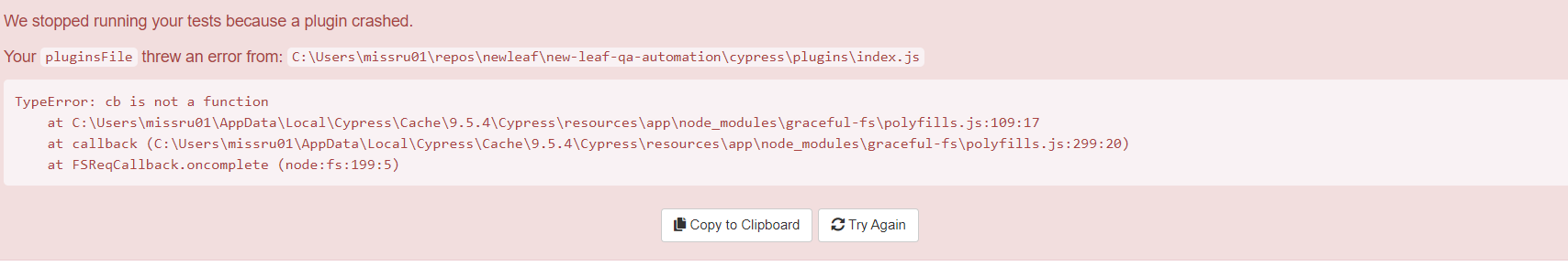 Error running plugin · Issue #21159 · cypress-io/cypress · GitHub