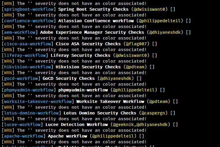 workflow templates do not require severity info · Issue #1334 ...
