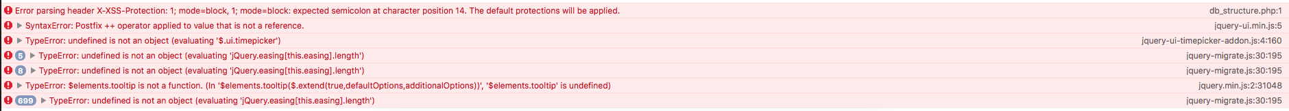 Javascript errors in last versions · Issue #15476 · phpmyadmin ...