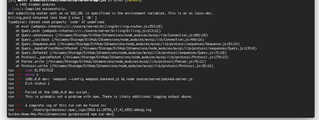 Upgrade Process Error · Issue #104 · 2d-inc/support · GitHub