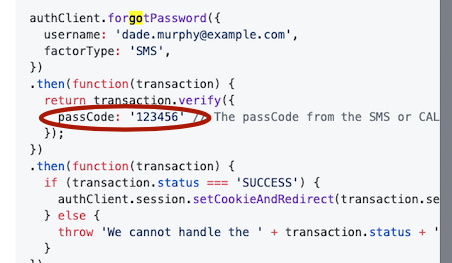 Forgot password by passcode · Issue #349 · okta/okta-auth-js · GitHub