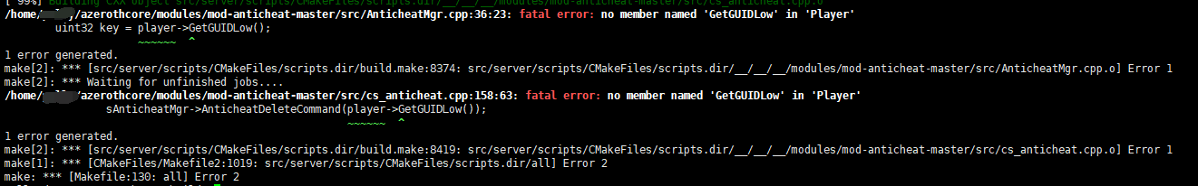 Compilation error · Issue #5471 · azerothcore/azerothcore-wotlk · GitHub