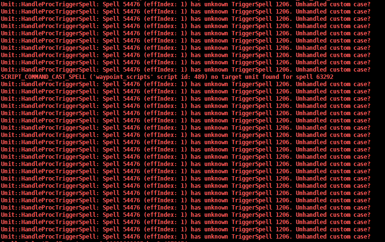 UnitHandleProcTriggerSpell Spell 71201 (effIndex 0) has unknown