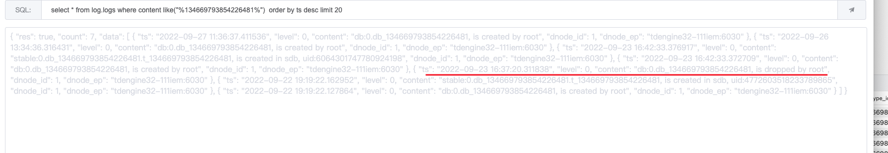 TDEngine any log for recording drop database · Issue #17079 · taosdata ...