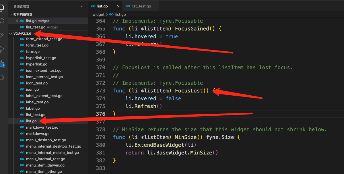 How to use List -> FocusLost() · fyne-io fyne · Discussion #3580 · GitHub