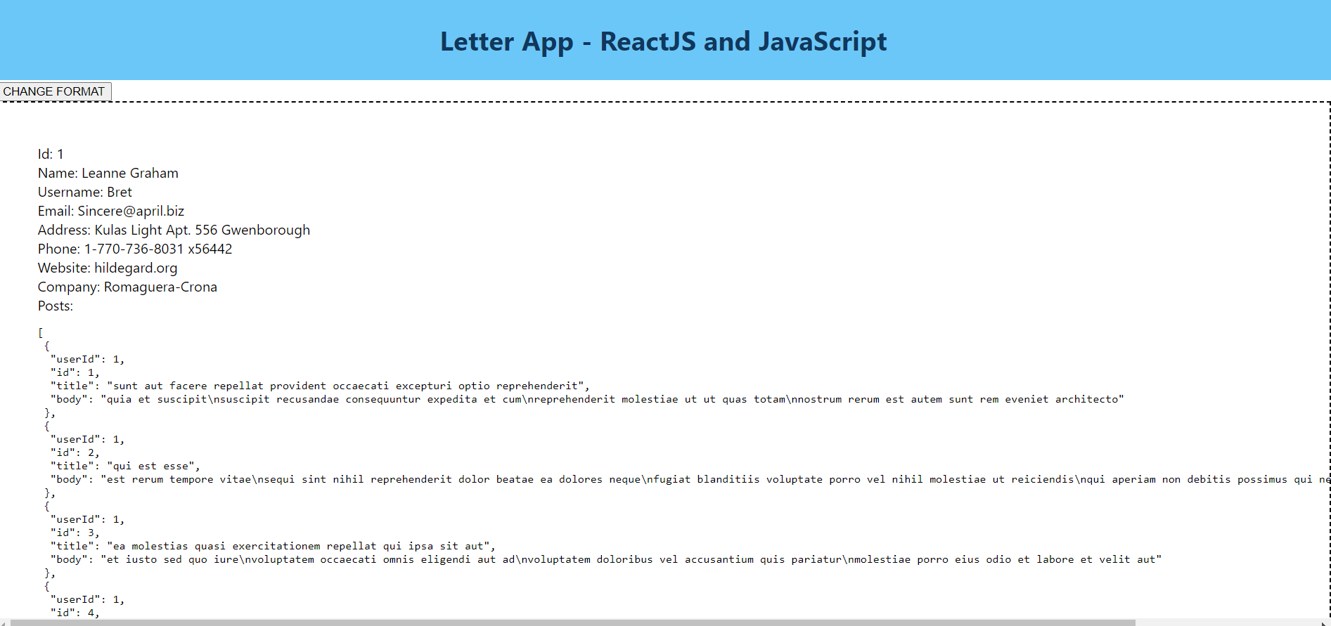 GitHub - ualison/letter-javascript-react