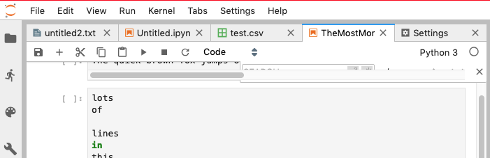 search overlay obstructed