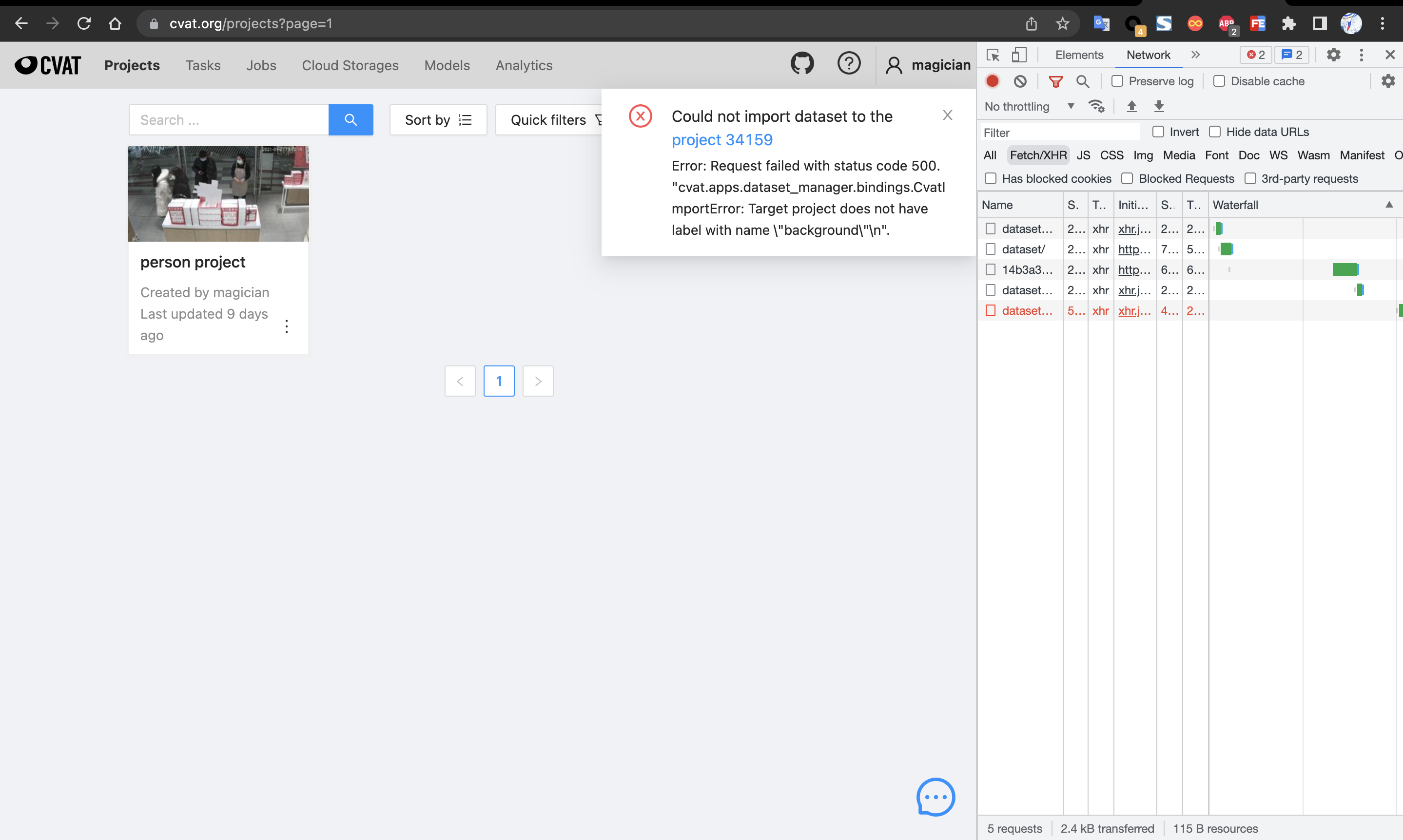 Pascal Bug bug: PASCAL VOC 1.1 can't import dataset · Issue #4621 · cvat-ai/cvat ...