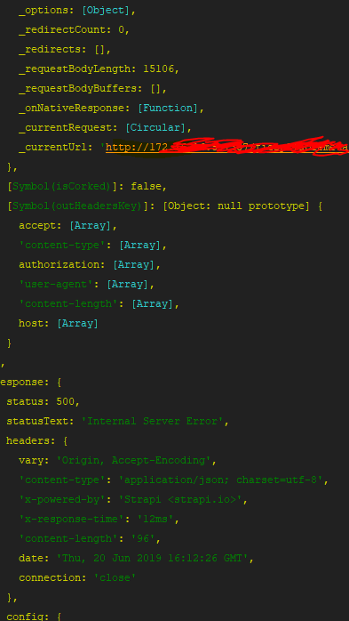 When I send a POST with JSON field I receive Internal Server Error ...