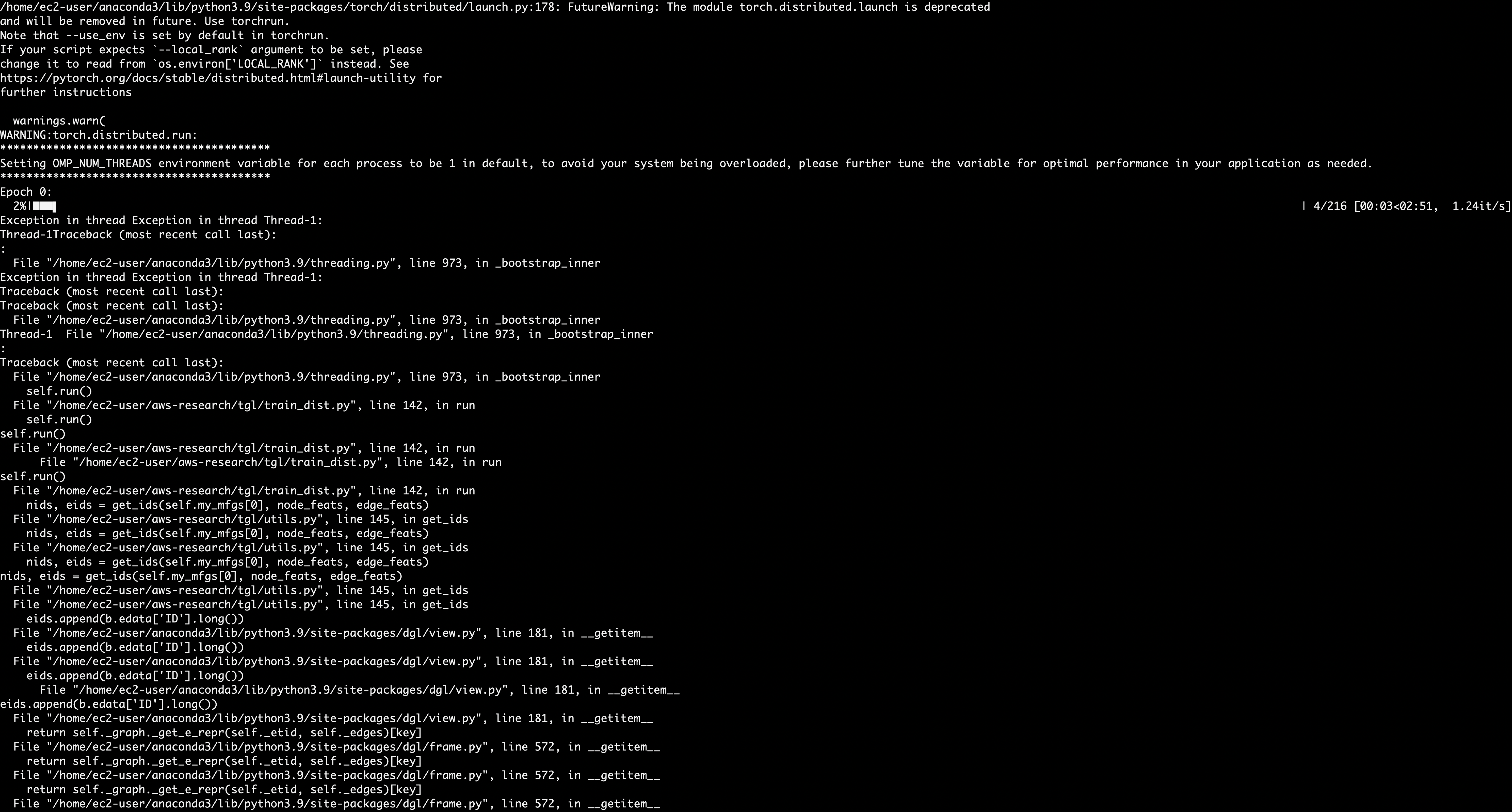 Error When Using Multi-GPU on provided WIKI data · Issue #11 · amazon ...