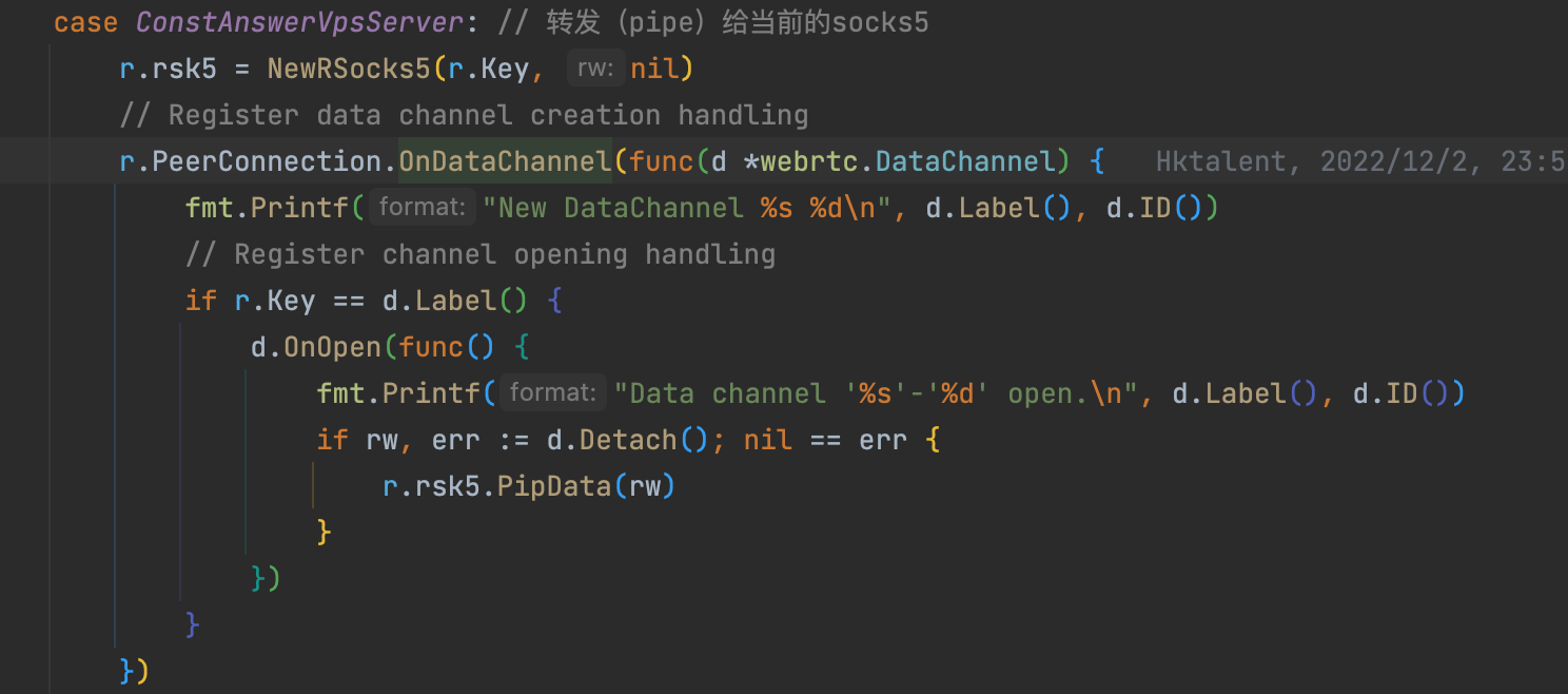 [question] socks5 over webrtc,but never entered，help me thanks · Issue