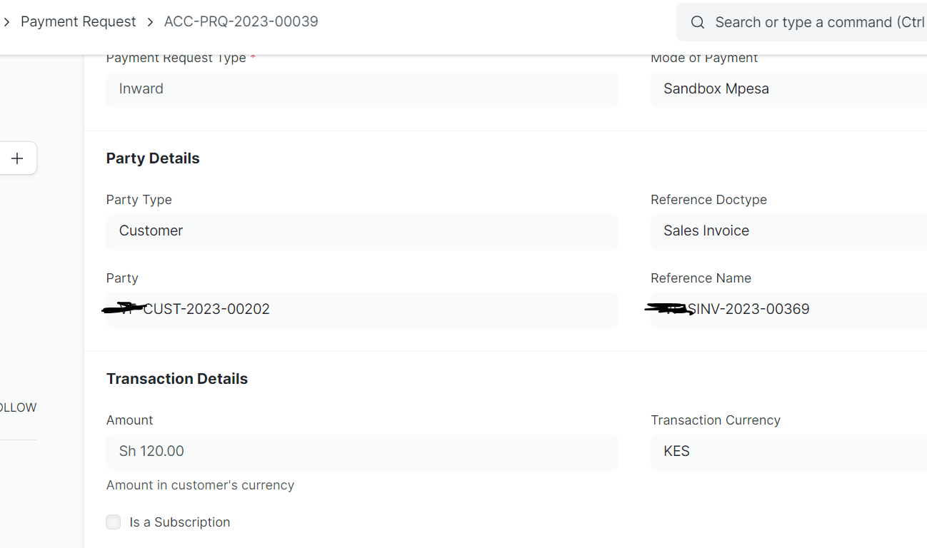 [BUG] Different amount showing up in MPESA customer popup than what is